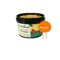 Orange Scrub Sticker by ThinkOrganic