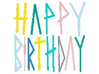Happy Birthday Party Sticker by The Art Plug