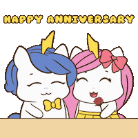 Happy Anniversary Bu Sticker by Brave Unicorn