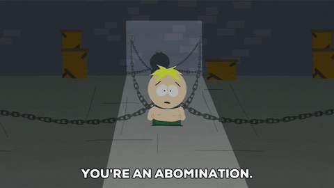 scared butters stotch GIF by South Park 
