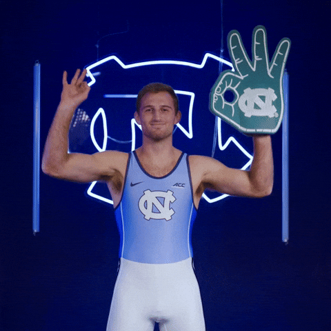 University Of North Carolina Wrestling GIF by UNC Tar Heels