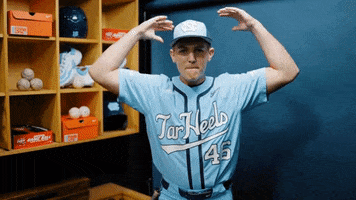 North Carolina Baseball GIF by UNC Tar Heels