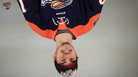 upside down hockey GIF by Greenville Swamp Rabbits