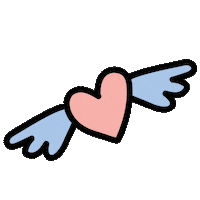 angel heart love Sticker by Ali & Ariel