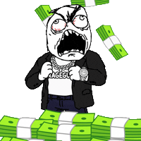 Show Off Money Man Sticker by Rageguy