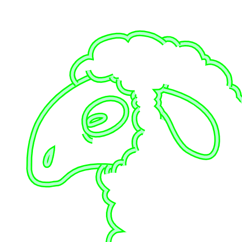 Wolf Sheep Sticker