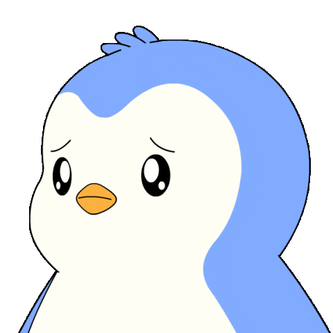 Nervous Penguin Sticker by Pudgy Penguins