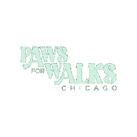 PawsForWalks dog green dog walker pet sitter Sticker