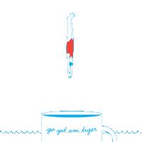 coffee swimming Sticker by Go Get Em Tiger