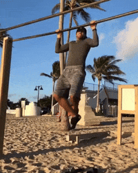 Beach Working Out GIF