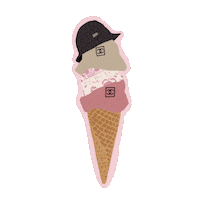 tangledtay fashion ice cream designer icecream Sticker