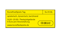 KunstFestSpieleHerrenhausen kunstfestspiele kunstfestspieleherrenhausen kfs25 kunstfestspieletag Sticker