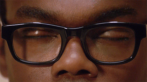staring william jackson harper GIF by The Good Place
