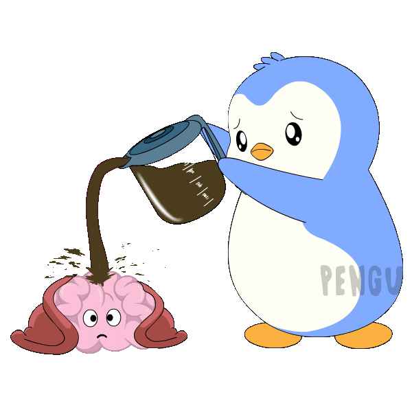 Good Morning Coffee Sticker by Pudgy Penguins