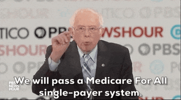 Bernie Sanders Medicare For All GIF by GIPHY News