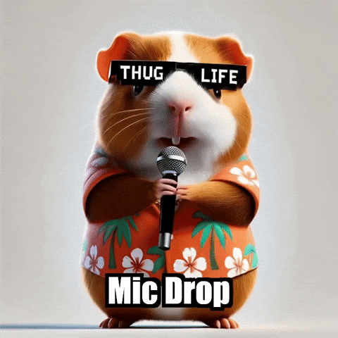 Fun Mic Drop GIF by Guinea Gambino
