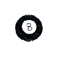 8 Ball Fortune Sticker