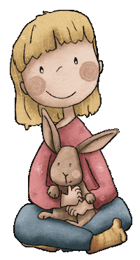 Bunny Hase Sticker by AngelinaBorgwardt