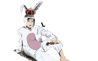 Exo Rabbit Sticker
