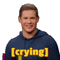 Adam Devine Crying Sticker by First We Feast