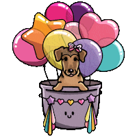Dog Cartoon Sticker by TEHZETA