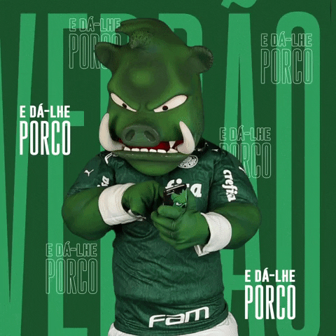 Pig Talking GIF by SE Palmeiras