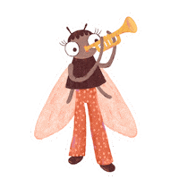Fly Jazz Sticker by pomelody
