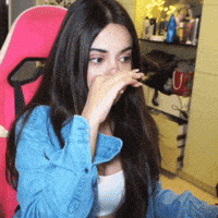 Pouty Face Nose Rub GIF