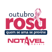 Outubrorosa Prevencao Sticker by Notável Móveis