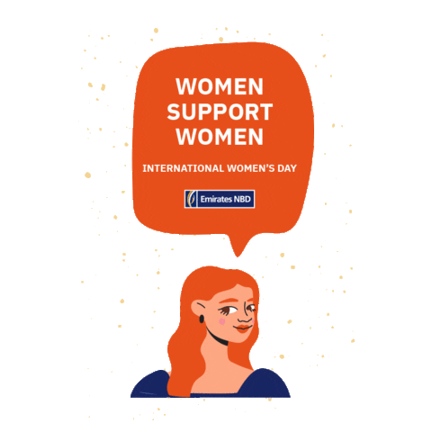 Women International Womens Day Sticker by EmiratesNBD