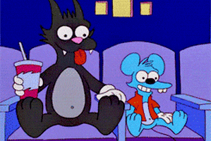 itchy and scratchy GIF