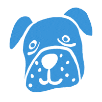 Happy Boxer Dog Sticker by Chris Olson