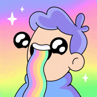 Happy Rainbow GIF by doodles