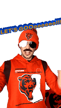 Lets Go Mustache Sticker