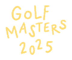The Masters Golf Sticker by Catharina Stewart
