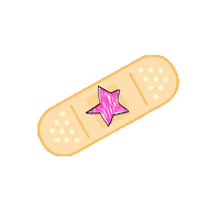 TOOCOOLFORFUR pink plaster toocoolforfur tcff Sticker