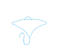 Flying Sea Creature Sticker by Project AWARE