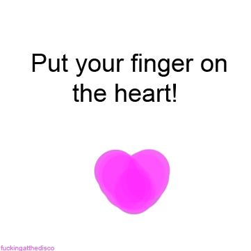 heart finger GIF