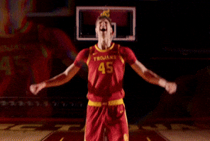 Basketball Hoops GIF by USC Trojans