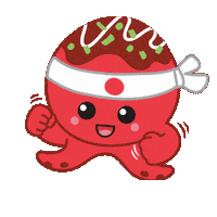 Takoyaki Sticker by theweebean