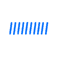 Electric Blue Line Sticker