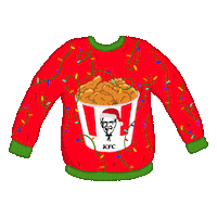 KFCLatinAmericaCaribbean santa lights kfc frio Sticker