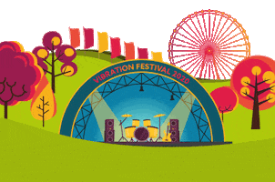 vibrationfestival stage vibrationfestival vibration festival Sticker