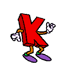 Letter K Sticker