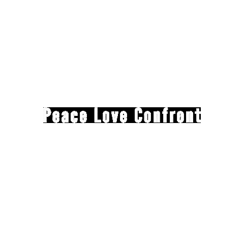 peace love confront Sticker by Exodus Conf