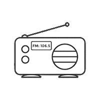 PRAISE1065 radio christian tune in christian radio Sticker