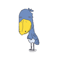 Quminko クミンコ よろさく ハシビロコウ Sticker