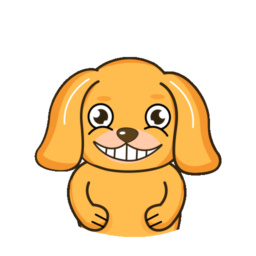 Puppy Love Smile Sticker by JPedicini