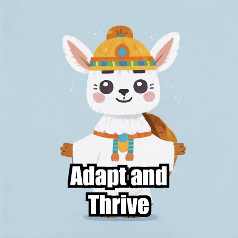Wisdom Adaptability GIF by Llamaozi