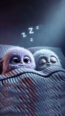 TheMonsterLibrary kawaii tired adorable sleepy GIF